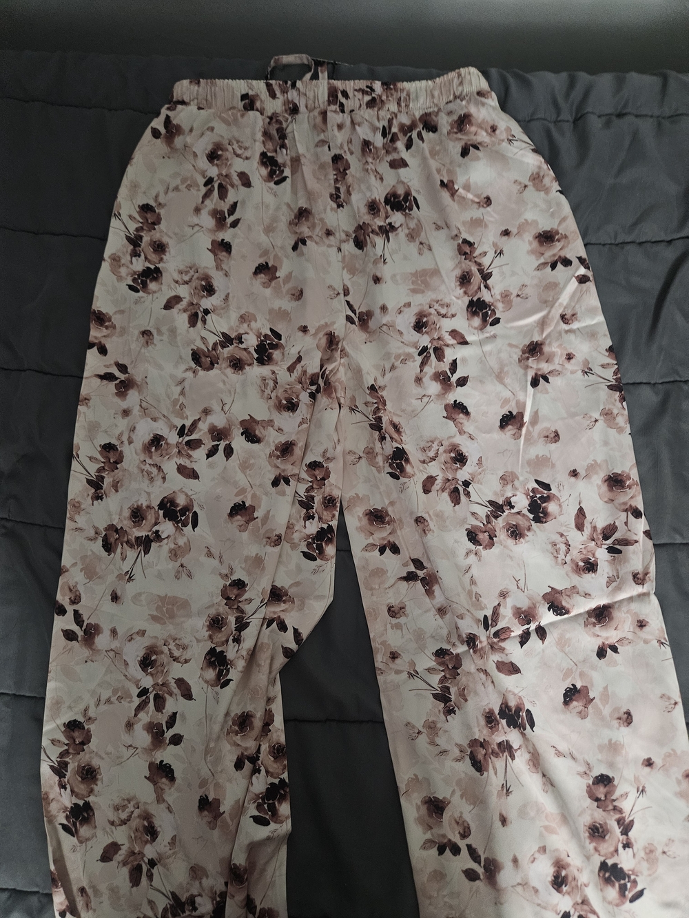 Lee Women's Light Pink Floral Wide-Leg Pants